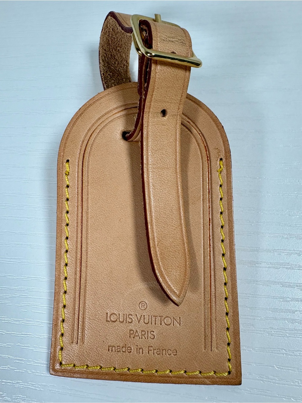 Louis Vuitton Leather Luggage Tag
